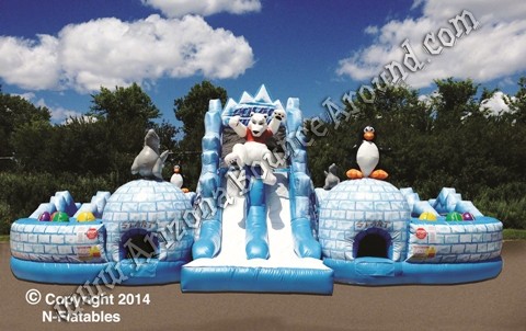Winter themed Inflatable Obstacle Course Rentals in Phoenix Arizona